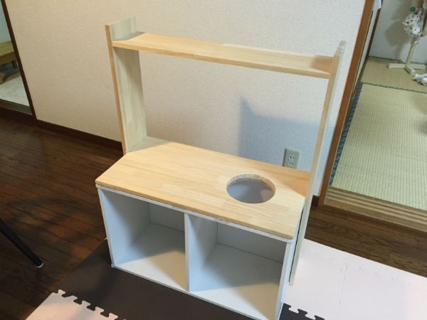 DIY おままごとキッチン 作り方5