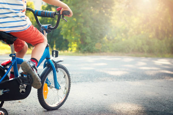 初めての自転車 8歳